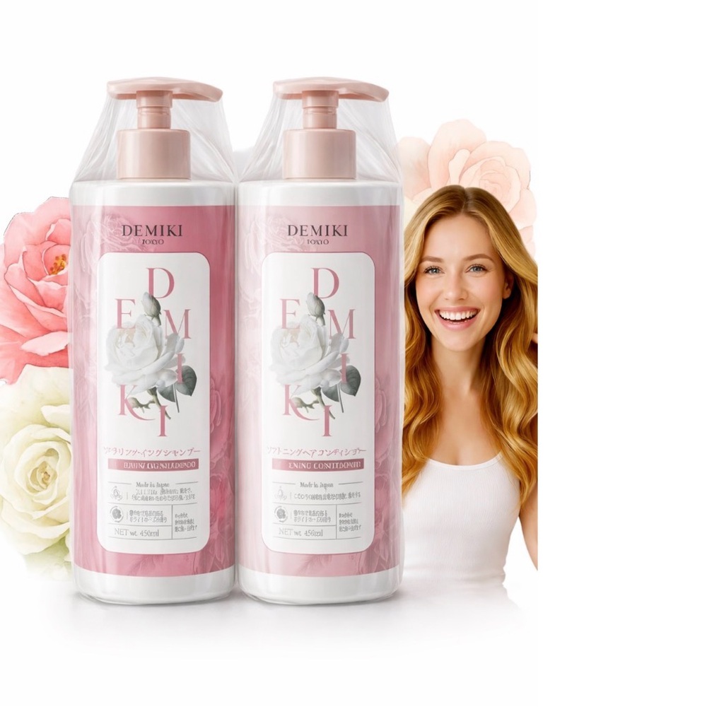 DEMIKI Japanese Shampoo & Conditioner Set 450ml New Sealed